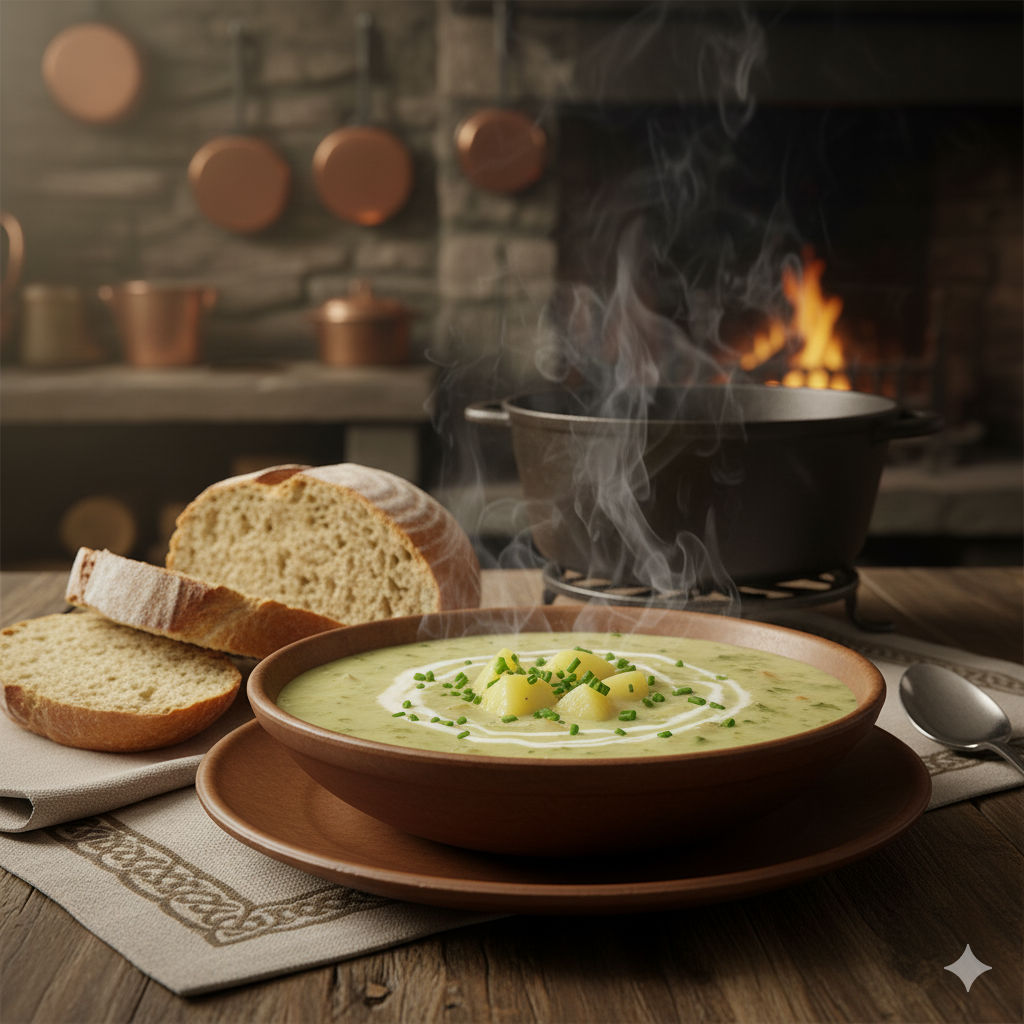 Hartige Ierse Aardappel- en Preisoep