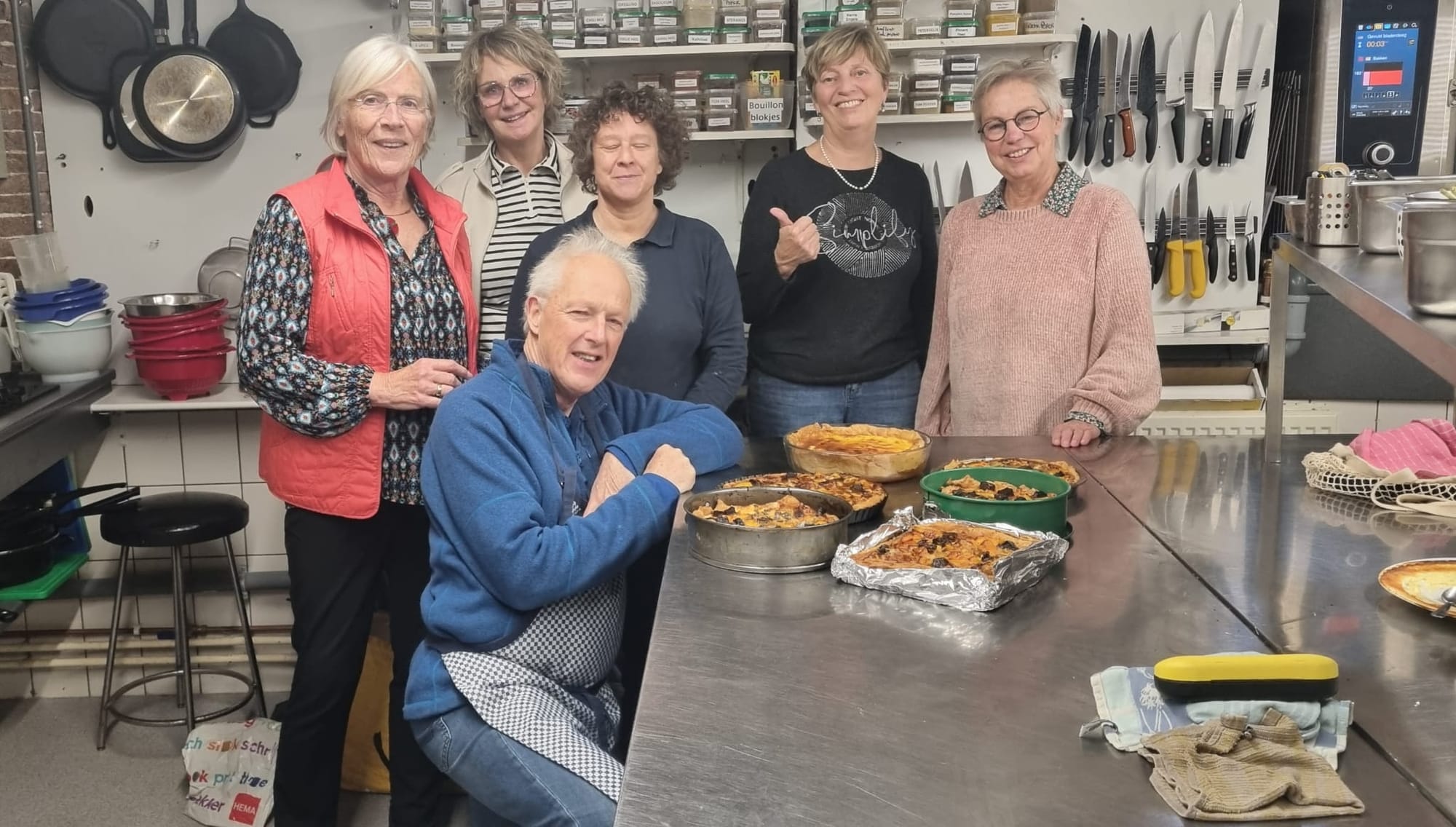 Quiche met membrillo en stilton