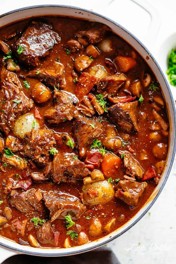 Boeuf bourguignon voor 4 personen