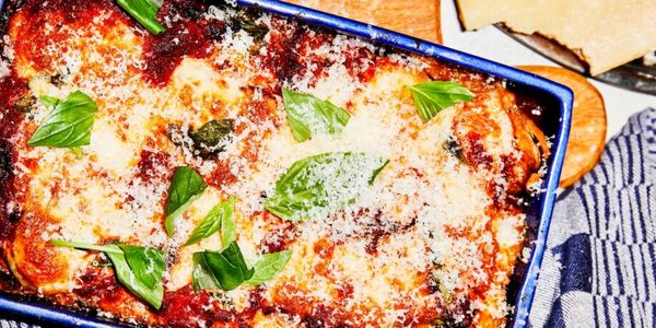 Melanzane alle Parmigiana met  bier van Job & Perry