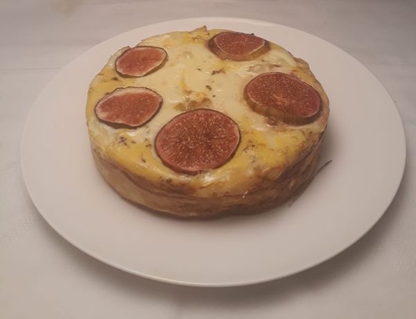 Quiche met (Belgische) kaas, knolselderij en appel