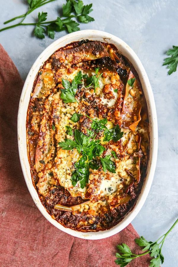 Paddenstoelenlasagne