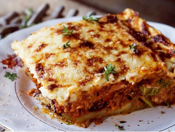 Moussaka met linzen